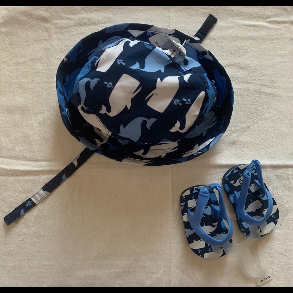 Old Navy Sunhat and Sandals Baby